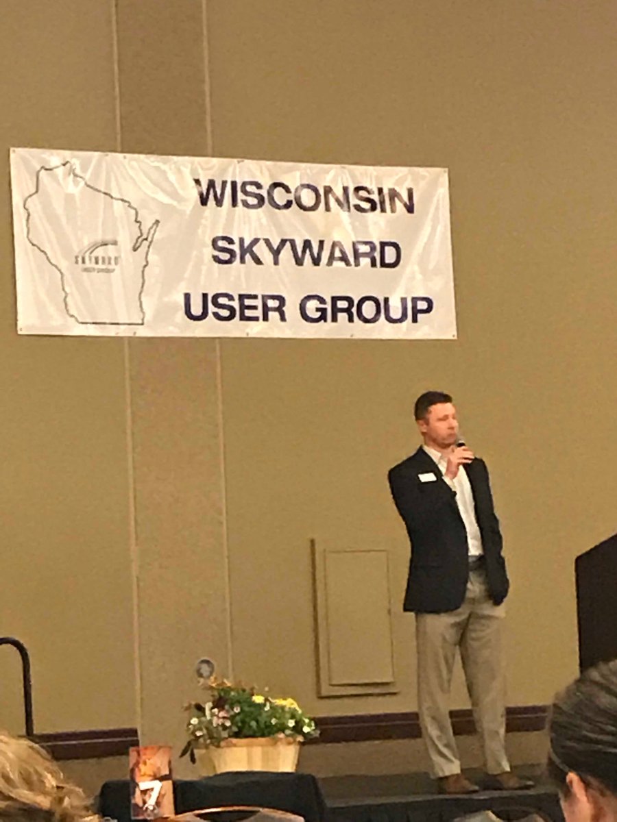 Chris Casey kicking off day two of the <a href="/Skyward_Inc/">Skyward</a> Wisconsin User Group! #skywardwisconsinug