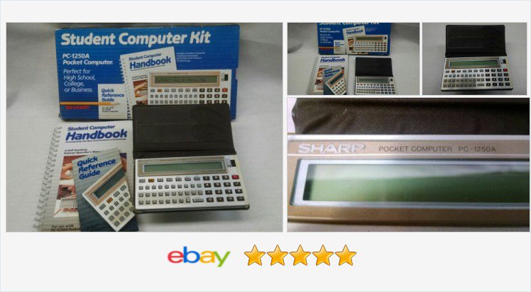 DylCoDeals's tweet photo. Sharp PC-1250A Computer #pocketcomputer #vintagecomputing #madeinjapan #japanelectronics #vintage #computing #sharp #pocketpc 
https://t.co/u5WhUqha13 https://t.co/pZSuRDKtVJ