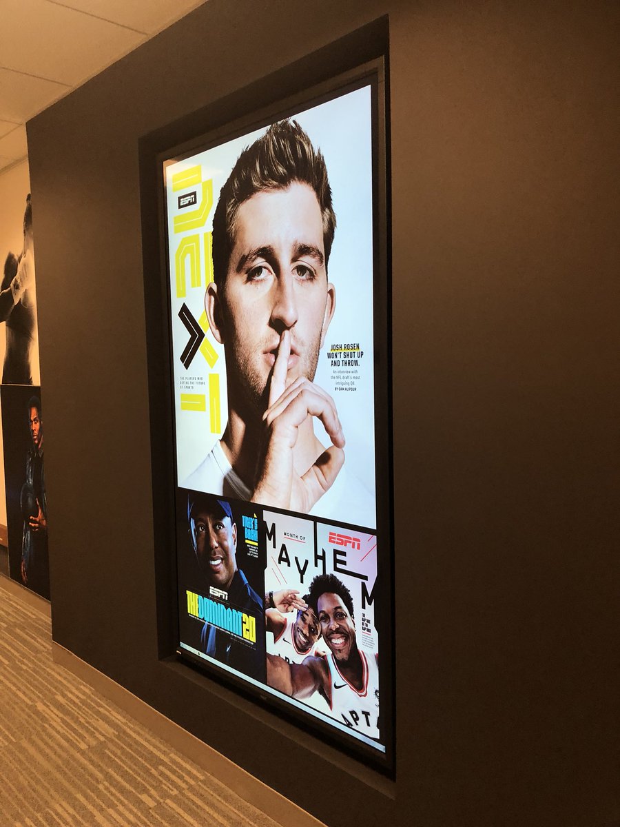 alisonoverholt's tweet photo. Puts a smile on my face to walk in every morning and see this display. #ESPNTheMag #Covers https://t.co/wa2lhTeM1R