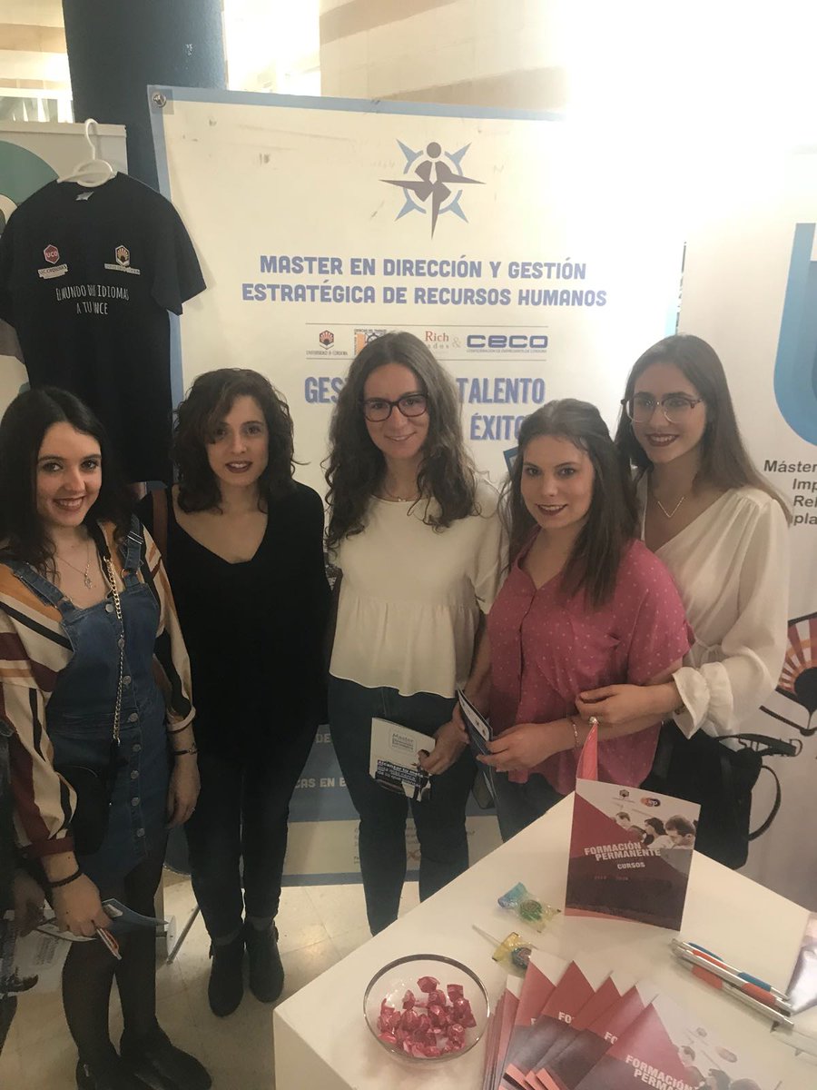 Nuestras compañeras #MariPazeIrene han estado en la #feriaposgrado18 de la <a href="/Univcordoba/">Universidad Córdoba</a> presentando nuestro #MásterRRHH #Formación #RRHH #Aprendizaje #Desarrollo #Programas