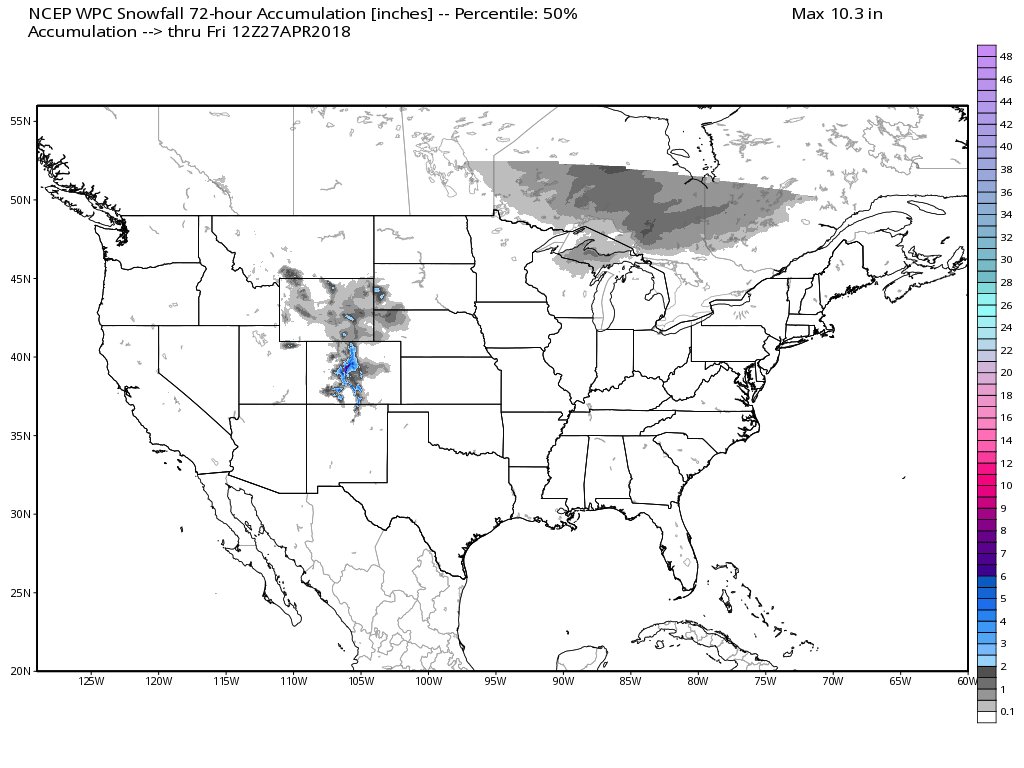 weatherbell's tweet photo. Not much in the way of winter over the next 3 days across the continental US https://t.co/vK4RmUtHxM