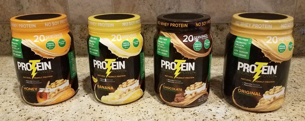 ProteinPlusLLC's tweet image. Protein Energy Power is made with natural #Peanut protein! Contains 17 grams of protein plus 25 essential vitamins, minerals, omega 3 and probiotics! Comes in 4 delicious flavors! Now available on Amazon.com in 20 serving containers and single serve 6-packs!!