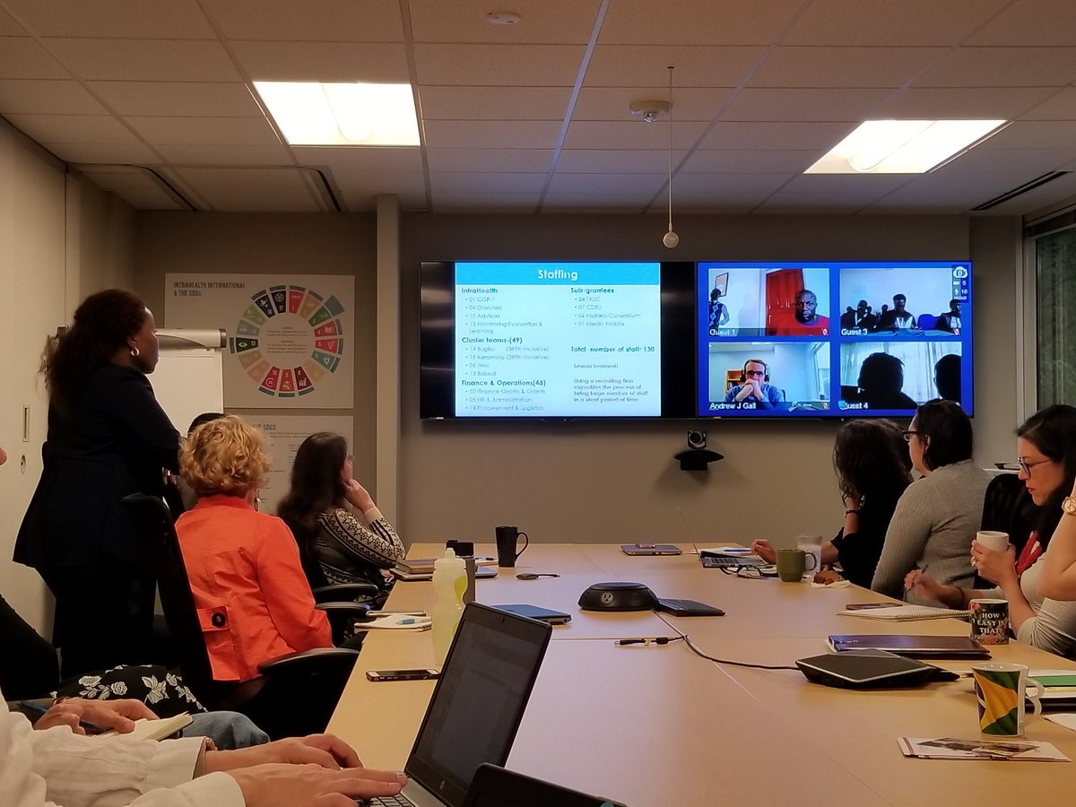 ChrisMeeks6728's tweet photo. Listening to Carol Karutu @ckarutu discuss our great progress with RHITES-E in Uganda @IntraHealth. https://t.co/sm2afIek8U