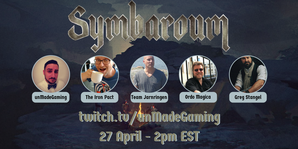 unMadeGaming's tweet photo. Buckle up, adventurers!
To celebrate the overwhelming success of Yndaros: The Darkest Star on Kickstarter, we have a star studded Symbaroum one-shot for you!

DM: @theironpact 
Players: @Team_Jarnringen @ordomagica @GrimJack21502 

https://t.co/NoOj5L0QP4
#Symbaroum #RPG #TTRPG https://t.co/tIb0CPiKSy