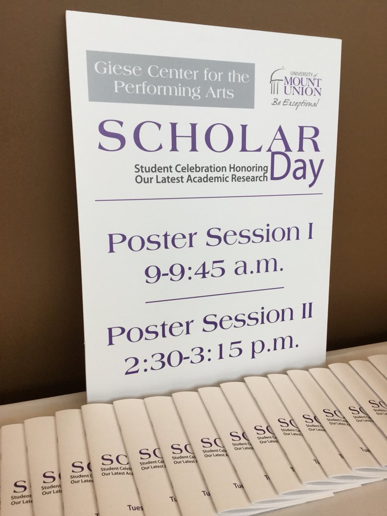 mountunion's tweet photo. Scholar Day is kicking off now at the Giese Center for the Performing Arts. https://t.co/wYQPaSa4fL