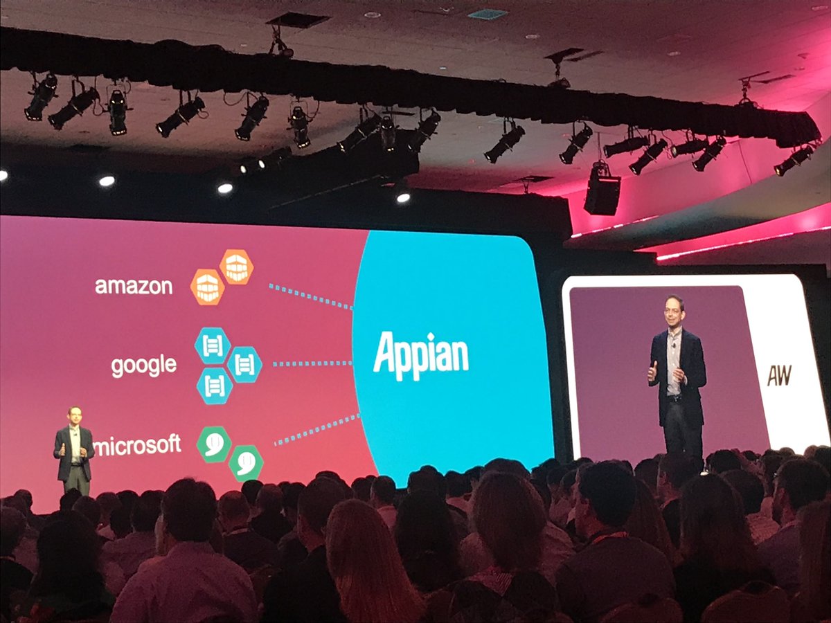 mberland's tweet photo. Happy to be attending #AppianWorld with @PwC_LLP. Strong opening keynote on how Appian will integrate with #AI, #RPA, and new Appian Features https://t.co/PyEXlHuVGE