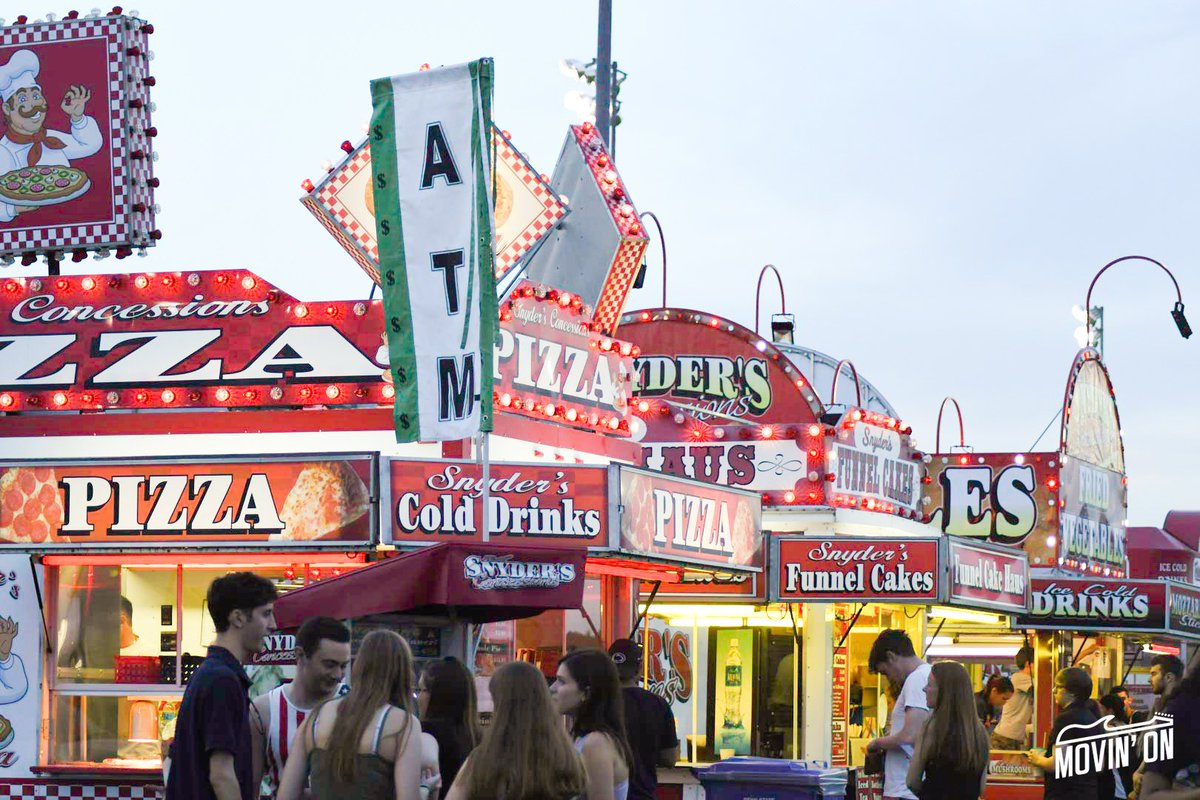 psumovinon's tweet photo. Pizza ☑️
Funnel cakes ☑️
Fries ☑️ 
Our festival food trucks have it all #MovinOn2018 https://t.co/ABeYHciwLs