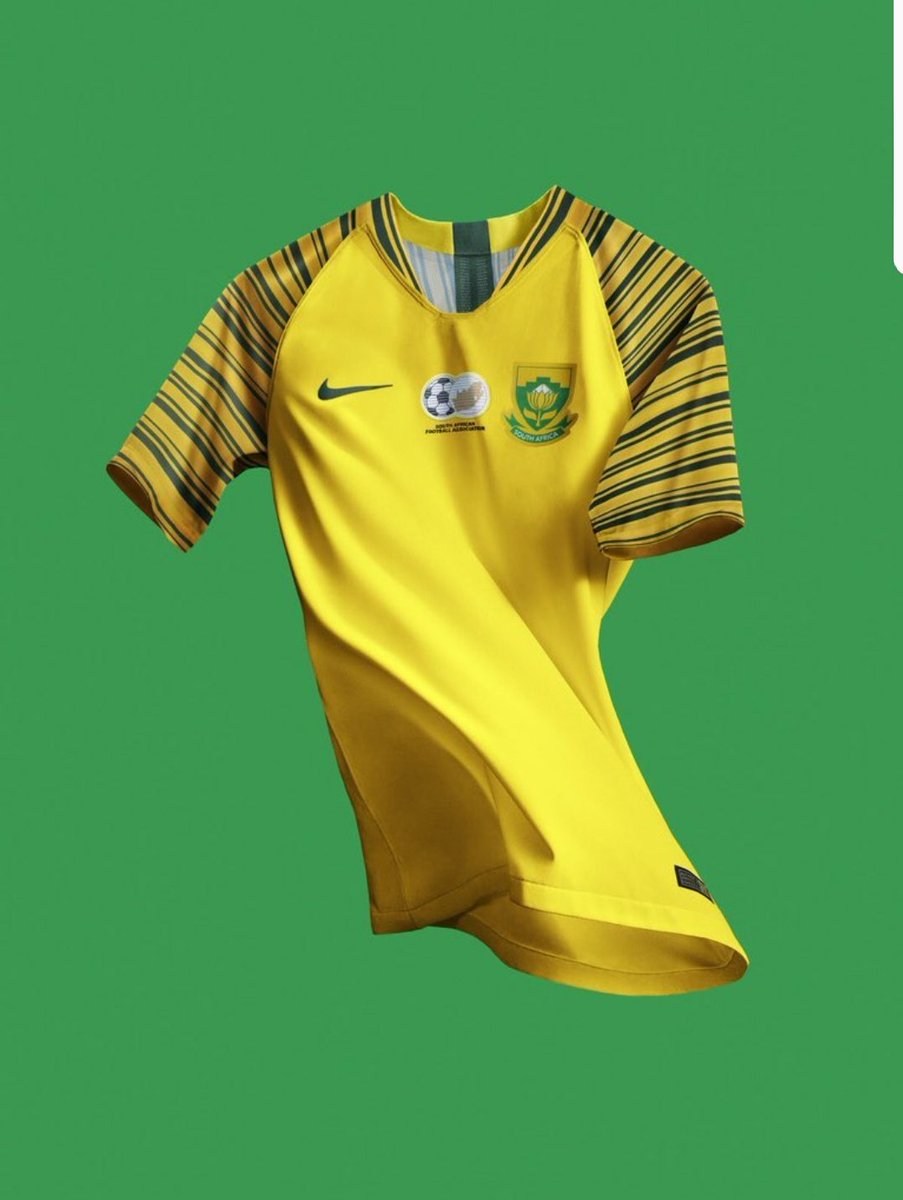 thomasmlambo's tweet photo. The new Bafana Bafana Jersey... what do you think? Did the designers nail it... https://t.co/FckBoy9XP3