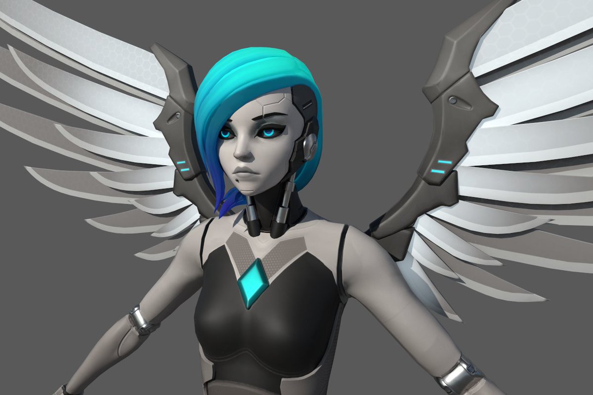 klindseyart's tweet photo. Angel is finally remade! Come check her out at https://t.co/FTuRulu74B and follow @nowwa and https://t.co/DkB37uccoK to see more of #bulletville and support her voice actress @DokuroVoicesVA as well! https://t.co/f200wKgaME