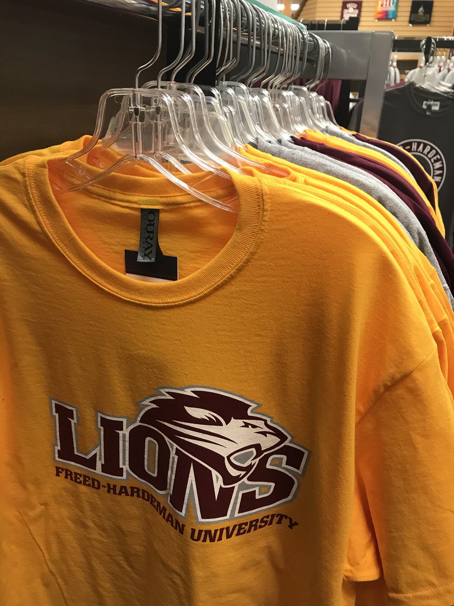 fhubookstore's tweet image. Check out these new tees! The Bookstore has new things coming in all the time so that you can always be ready to show your Lion Pride! Stop in and see us today! #FHU 🦁📚 
fhubookstore.com
📸: $13.98