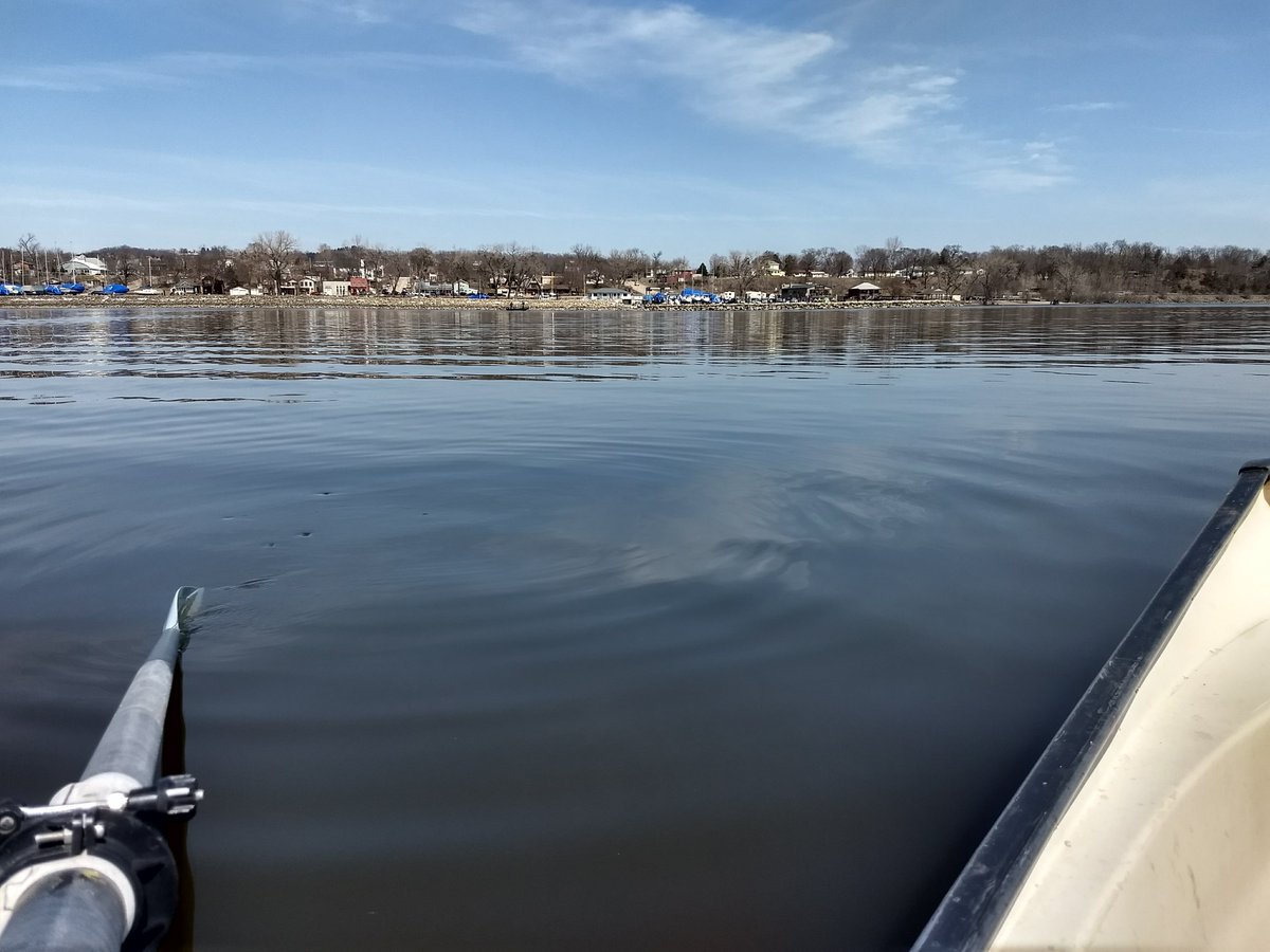Good to be back on the water. First row of the season