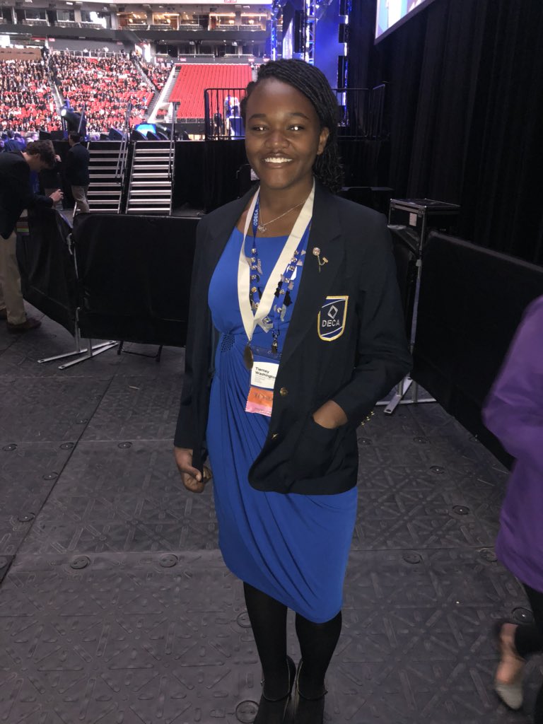 decatn's tweet photo. Proud of Tierney Washington from @WhitehavenDECA placing in TOP TESTING! #DECATN #DECAICDC https://t.co/rOyxazDvQ7