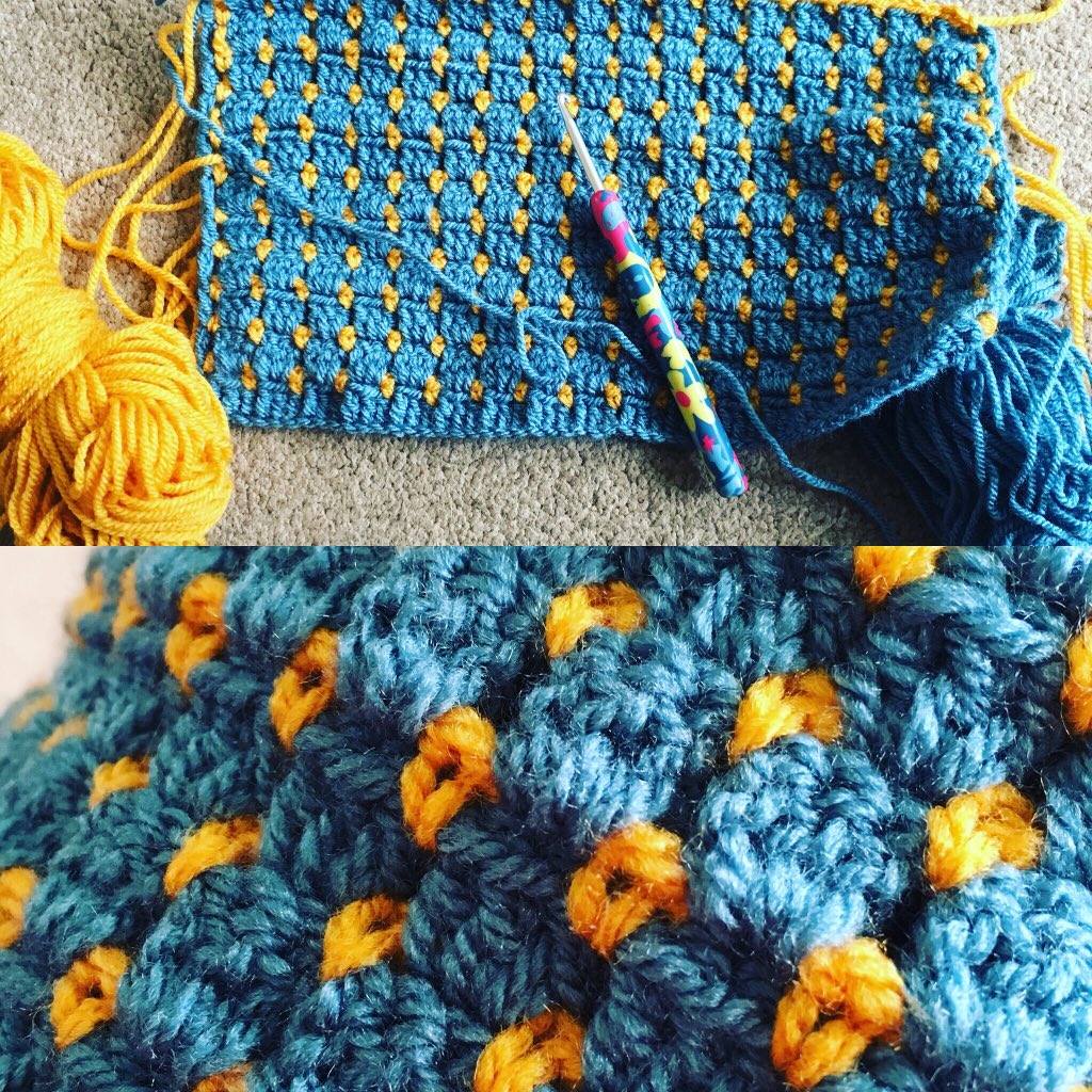 columbo123456's tweet photo. Crocheting block stitch today #YouSayICrochet #blockstitch #handmadehour #craftbuzz #etsy https://t.co/nENCOLXfQZ