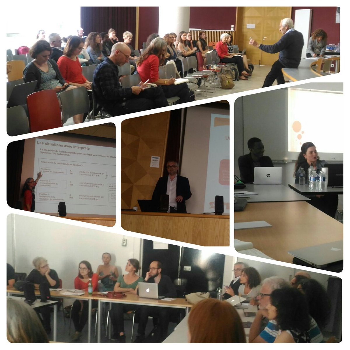 ProjetRemilas's tweet photo. Journée d'étude "La construction de la compréhension mutuelle dans les rencontres avec les #migrants" @LisIcarLyon @LabexAslan @ENSdeLyon @UGrenobleAlpes @VeTraverso @azticca @EmilieJouin #REMILAS #ICAR #linguistique #réfugiés #interprétariat https://t.co/AqalAj7C1o