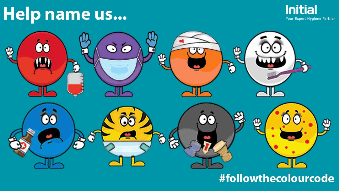InitialMedical's tweet photo. Initial Medical aim to make Waste Legislation easier. Our hugely popular Colour Code guides have an additional option - Our Medical Character to make you #followthecolourcode easier. What do you think? https://t.co/Wq1BSPH4WE https://t.co/4bEm8yAq1K
