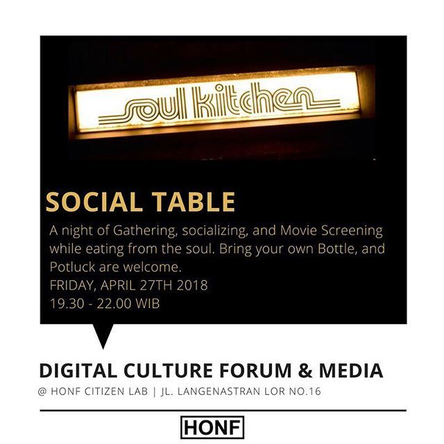 Next agenda for DCFM ( Digital Culture Forum &amp; Media ) “Social Table” , see poster for details! #honf #citizenlab #digitalculture