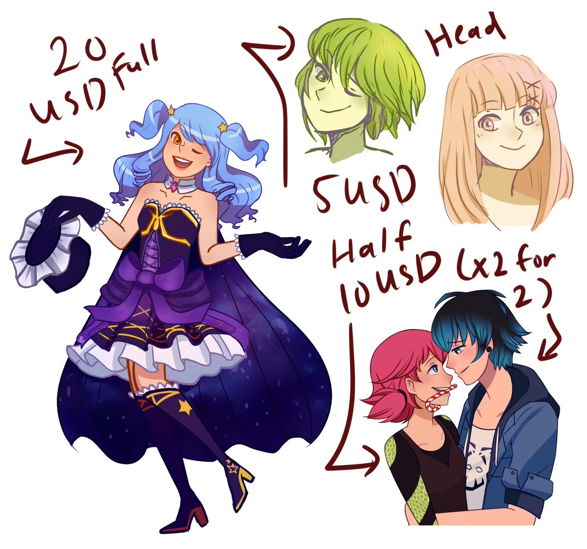 👑YiPrincess👑 Comms are open! Vgen tweet media