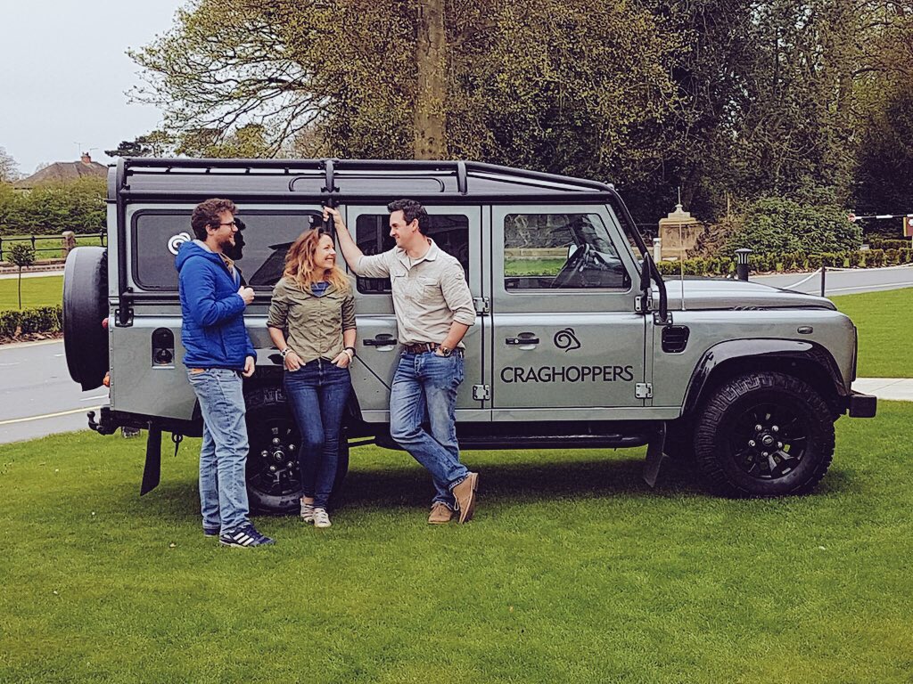 PipStewart's tweet photo. Fresh off the plane and straight to Chester to catch up with the fab @CraghoppersUK crew. So many exciting adventures await! 🙏🤛🦋 Sneak peek of their new collection too, feeling so inspired. Looking forward to the road ahead... #MyCraghoppers https://t.co/yAueTtd7OJ