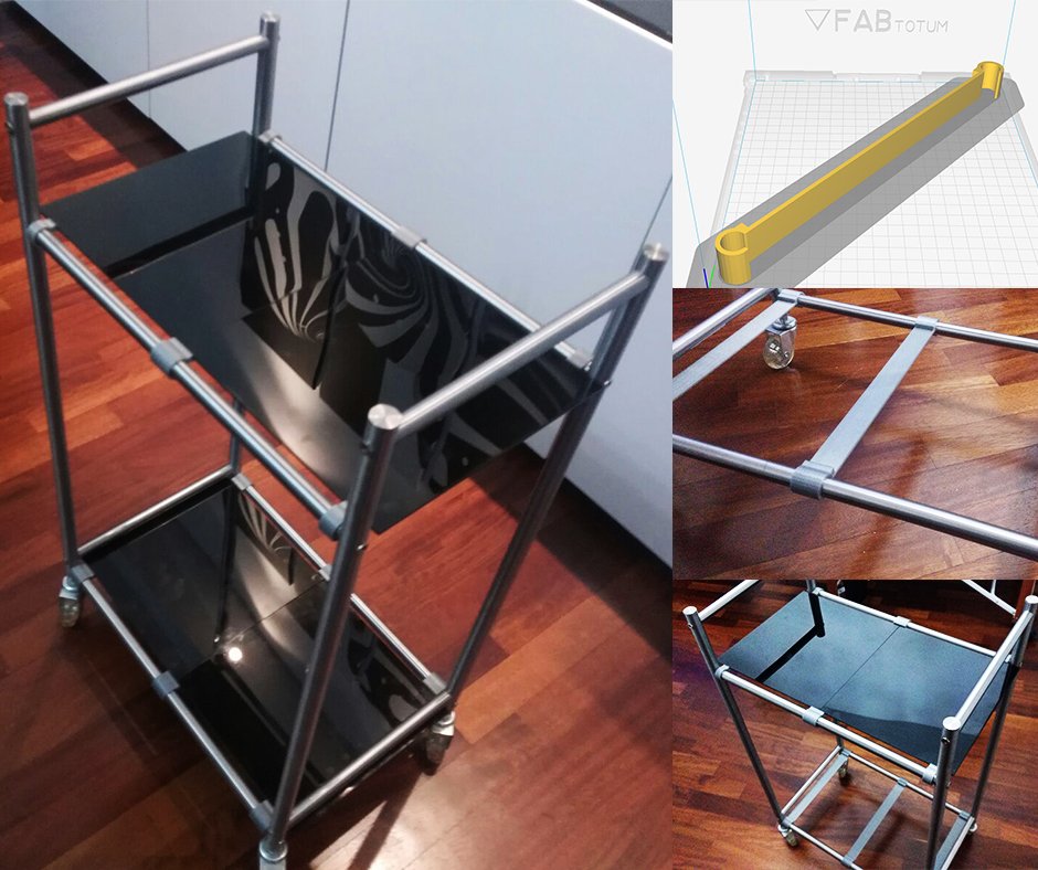 Are you feeling inspired after #salonedelmobile? 
#Design and #3Dprint your shelf support with self-locking. 

#glass #furniture #milan #milano #design #diy #3dprinting #3dprinter #3dprinted #designer #designweek #milanodesignweek #Milandesignweek