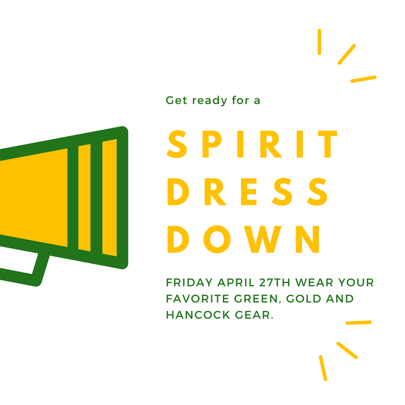 HDSEagles's tweet photo. This Friday is a #SpiritDay dress down day! Wear your best #Green and #Gold! https://t.co/Js8abRKjbG
