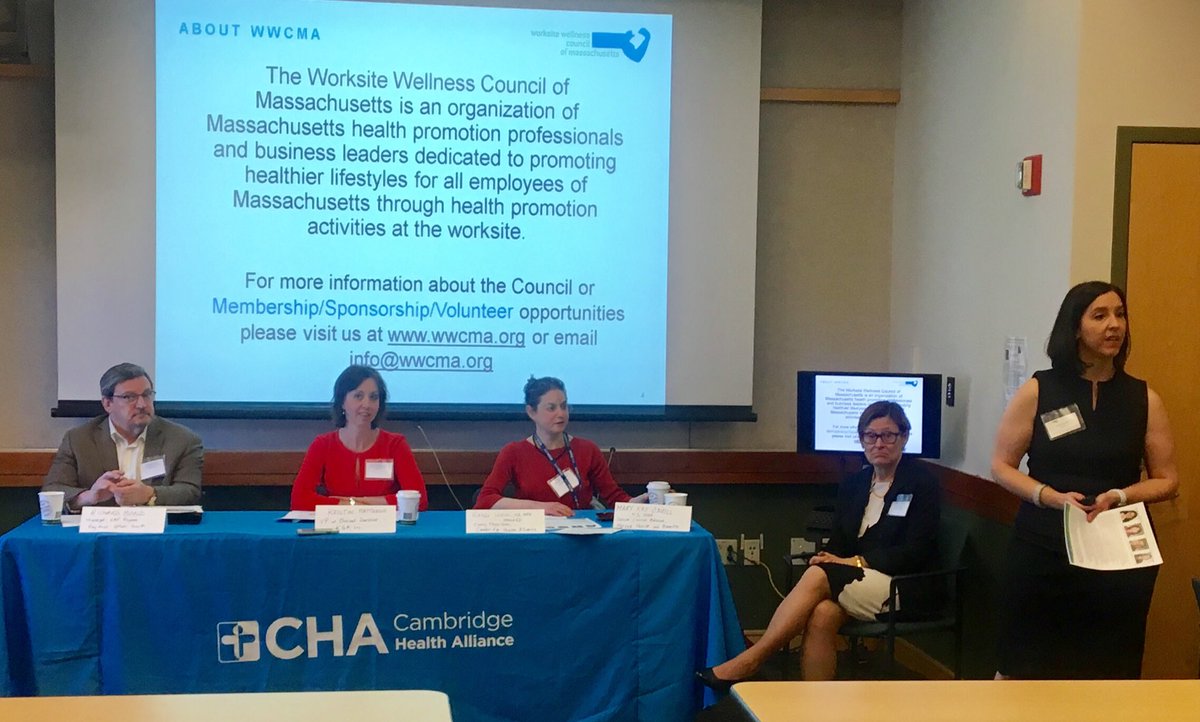 kathleengreer's tweet photo. VP Kristin Matthews presents on the role of EAPs in the opioid crisis at CHA for @MAworkwellness #opioidcrisis @kgainc @RobertAMines @BSDperspectives @EAPA https://t.co/oZuQmMlvju