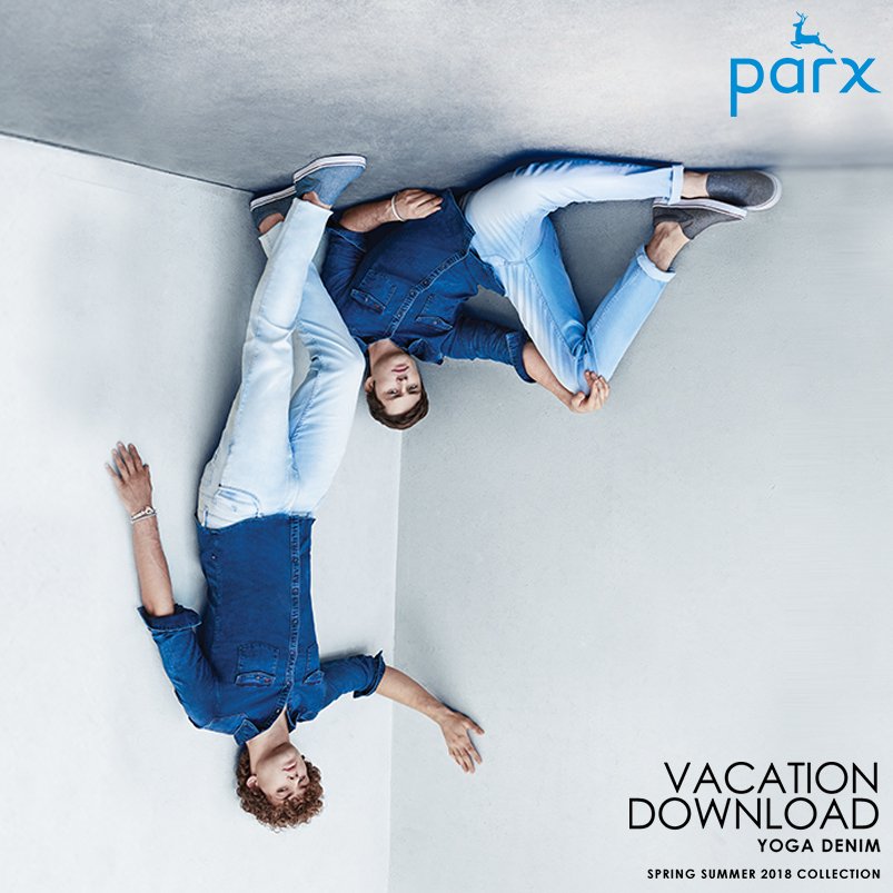 parxindia's tweet photo. Who said you can’t do denim in summer? Bringing to you ultimate comfort with #YogaDenims from the #ParxSS18 collection.
#LiveToPlay #Parx https://t.co/QSYbOod8Z3