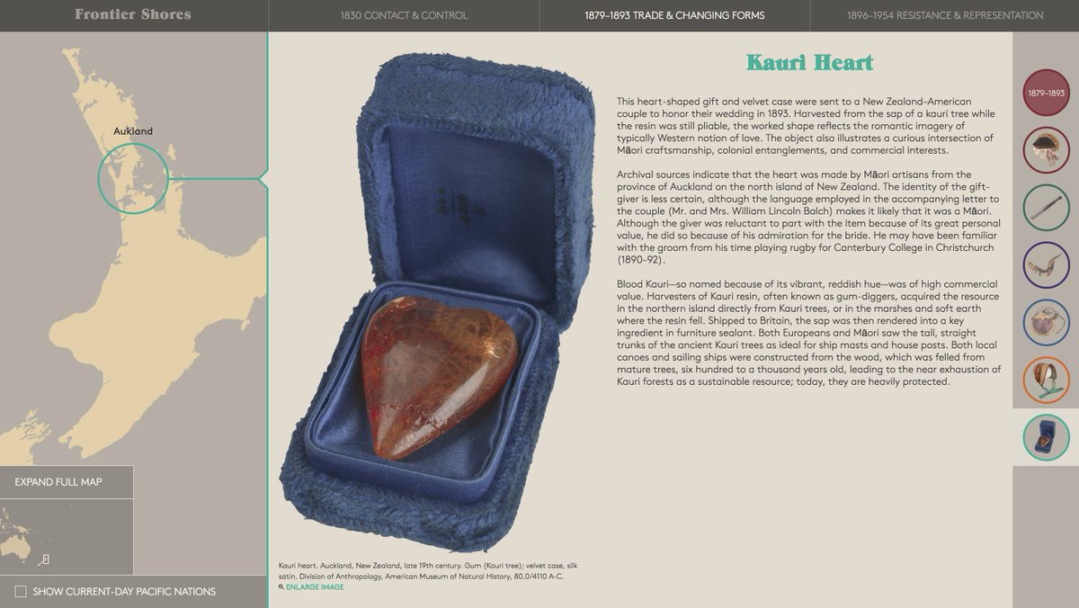 Today we celebrate an incredible digital project from 2016: "Frontier Shores: Collection, Entanglement, and the Manufacture of Identity in Oceania," which was curated by Shawn Rowlands at @BardGradCenter. #bgcgallery #focusproject #oceania #digitalhumanities