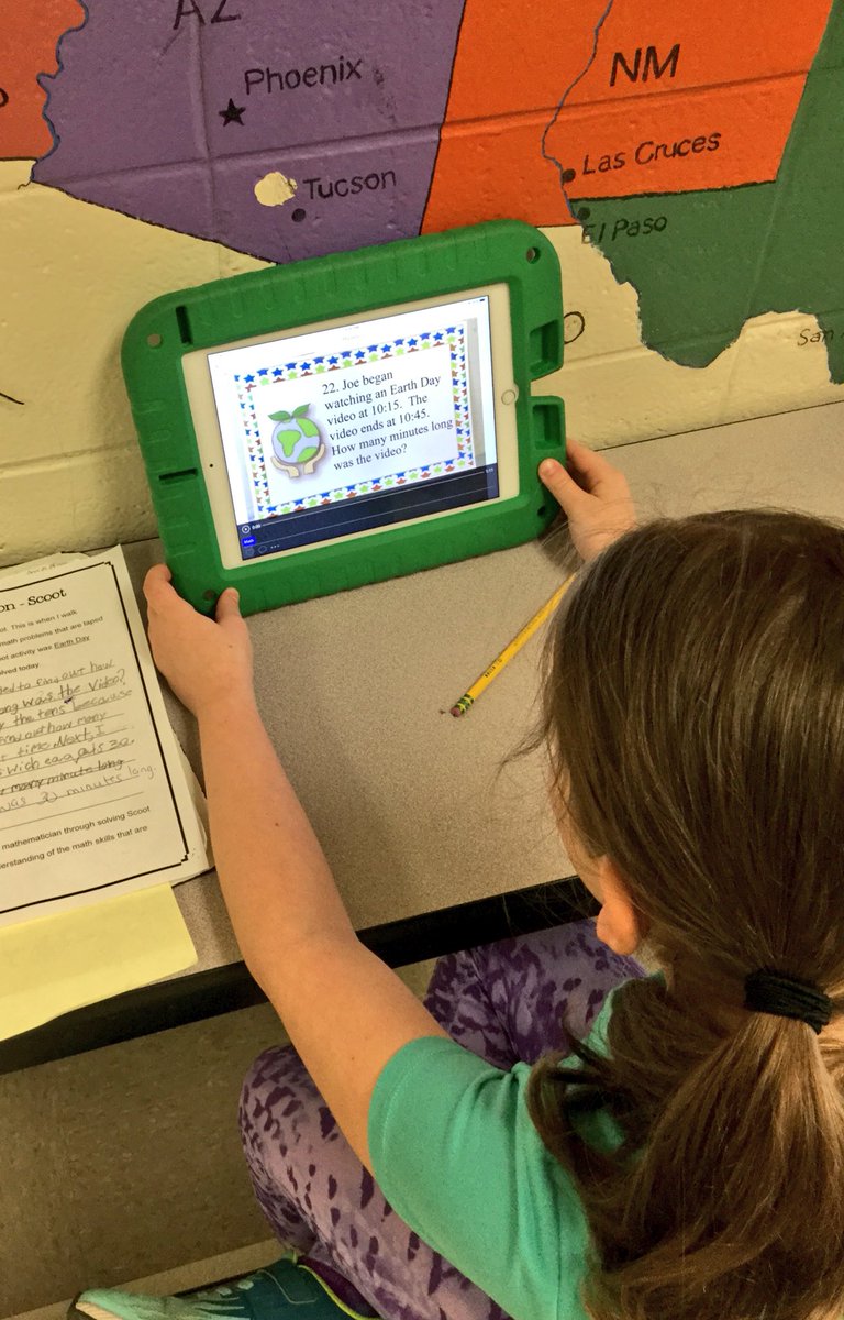 These third graders LOVE using <a href="/Seesaw/">Seesaw</a> to explain how they solved a math “scoot” problem.