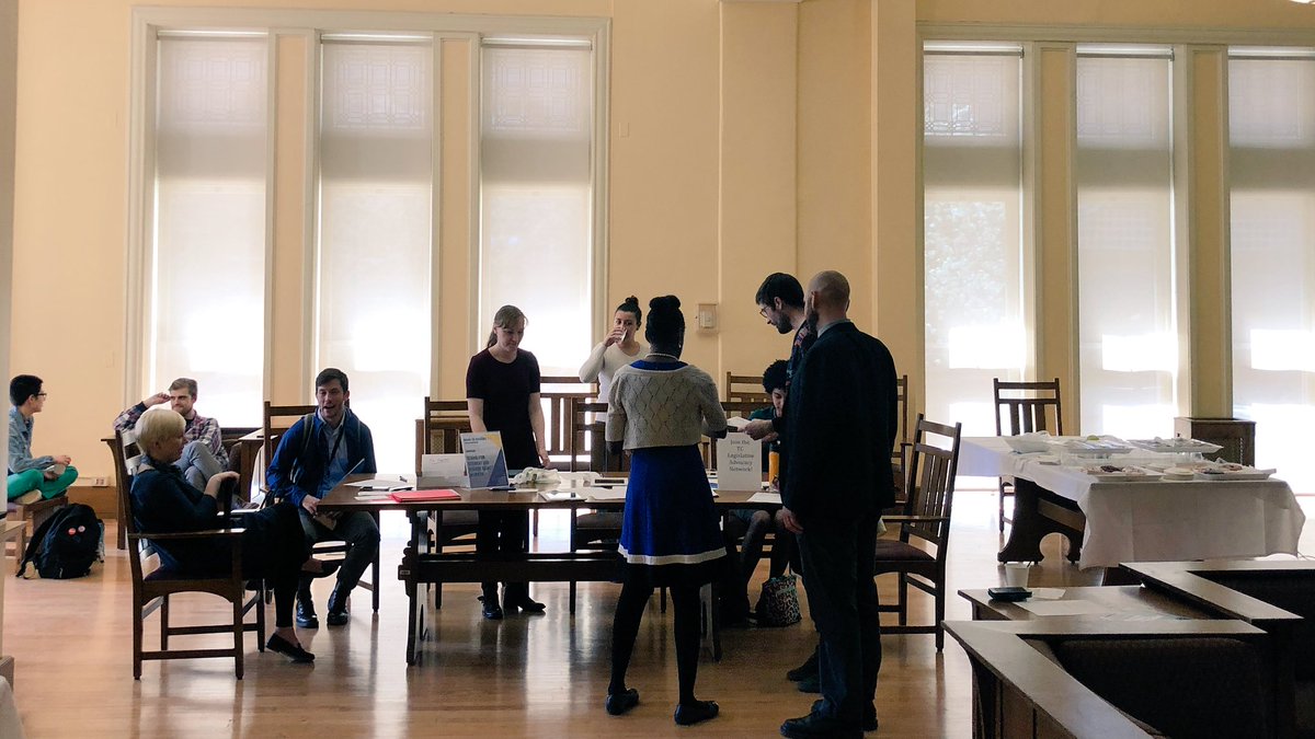 TeachersCollege's tweet photo. Stop by Zankel Hall and Everett Lounge now until 1:30pm for our latest #TakeActionTuesday event with a work-in and letter writing session. #rewriteprosper https://t.co/u3ZbhzsU4M