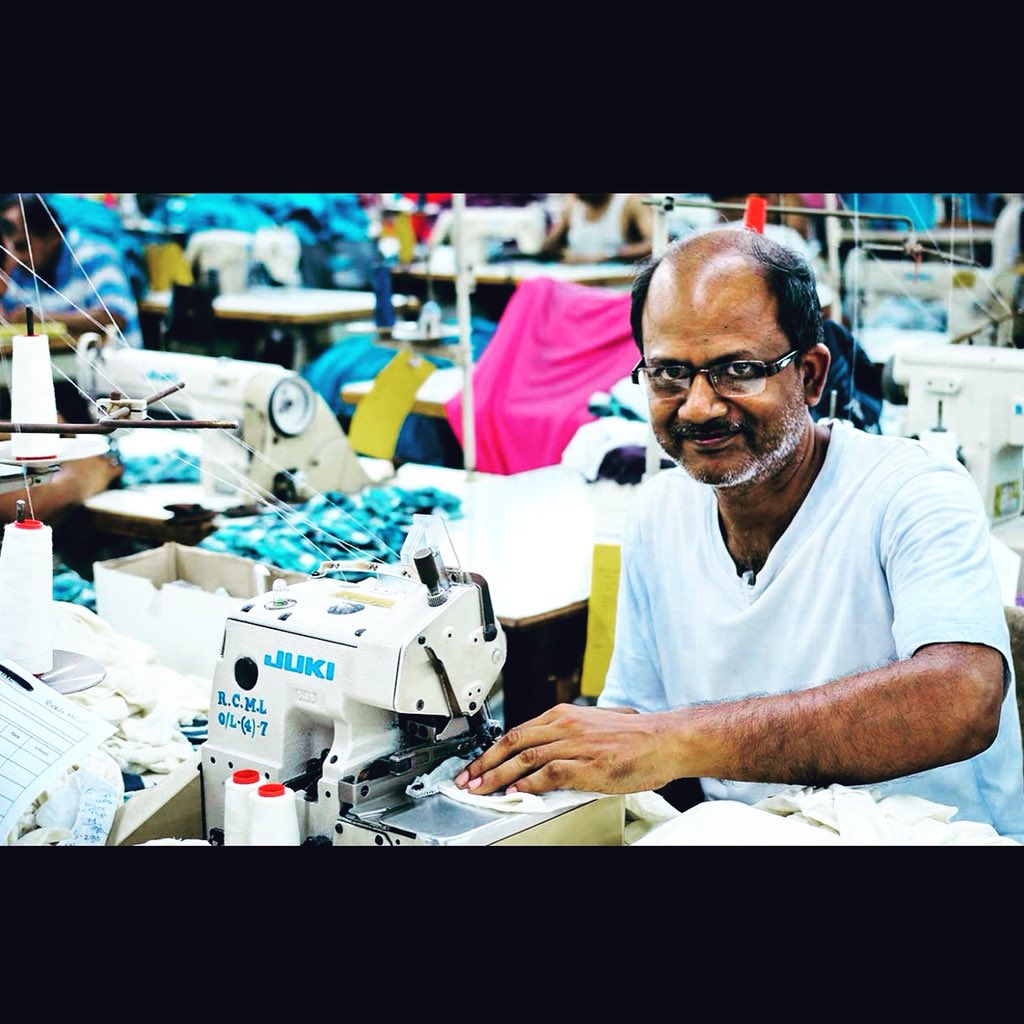 It's #fashionrevolution week, 5th anniversary of #RanaPlaza So we'd like to share #WhoMadeMyClothes (umm it's #bedsheet in our case) Meet  Meghanadh from our #fairtrade factory who receives much more than  #fair wages. Because everyone deserves a good night's sleep 😴