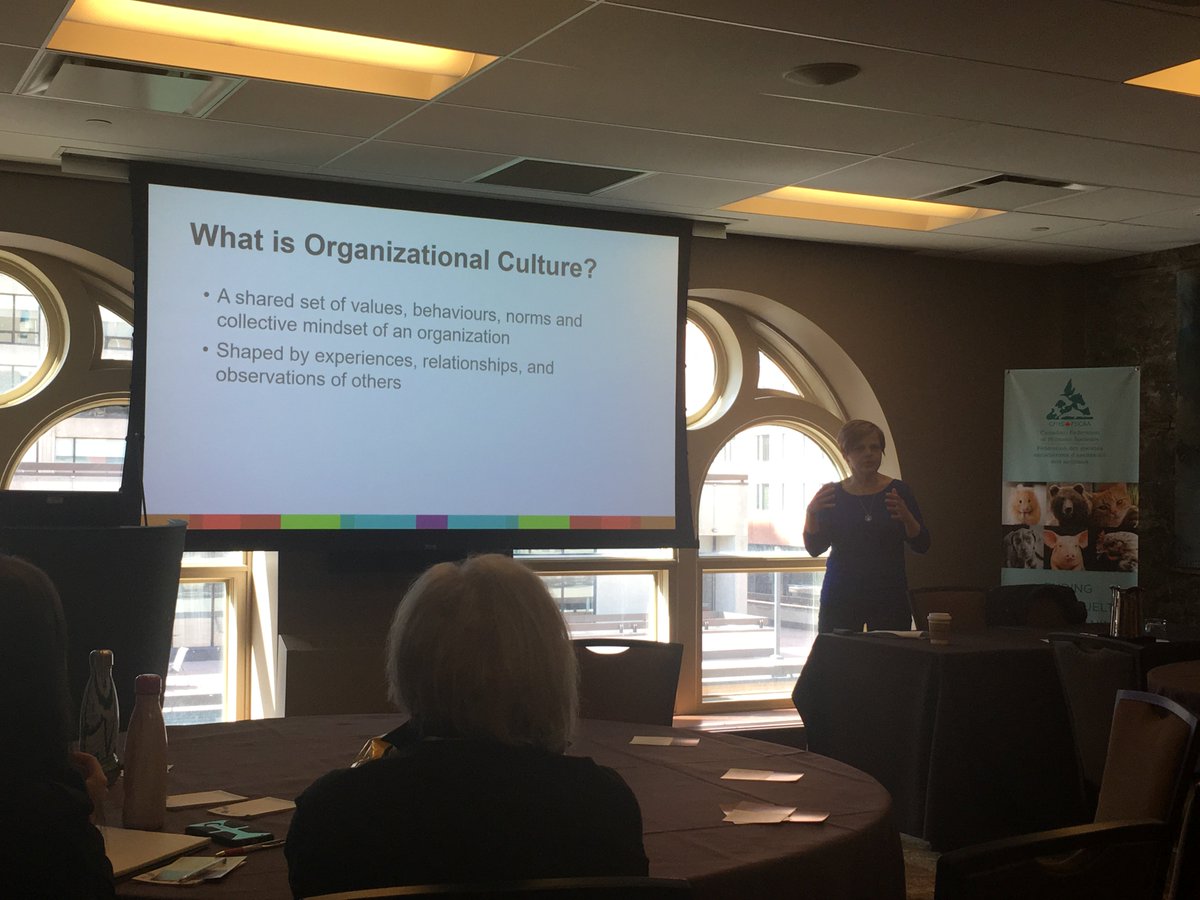 KateatHome's tweet photo. Shannon Beaton:   Culture... Unless you set it, it'll just be what it is.  
  #NAWC2018 #DeepDive @CFHS  #HumaneCanada @EdmontonHumane https://t.co/E5yPEx1Krp