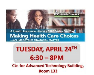 fecpgcc's tweet photo. TONIGHT: Come discuss the importance of having #health #insurance. 
FREE &amp; Informational session, open to the public!!
PGCC Largo Campus, CAT bldg, room #133 
6:30-8pm
#GetSeen #GetCovered #GetHealthy 
#PGCCHere 
 @pgccnews  @ExperiencePGC  @PGHealthConnect @MarylandConnect https://t.co/r1xQxf8qVE