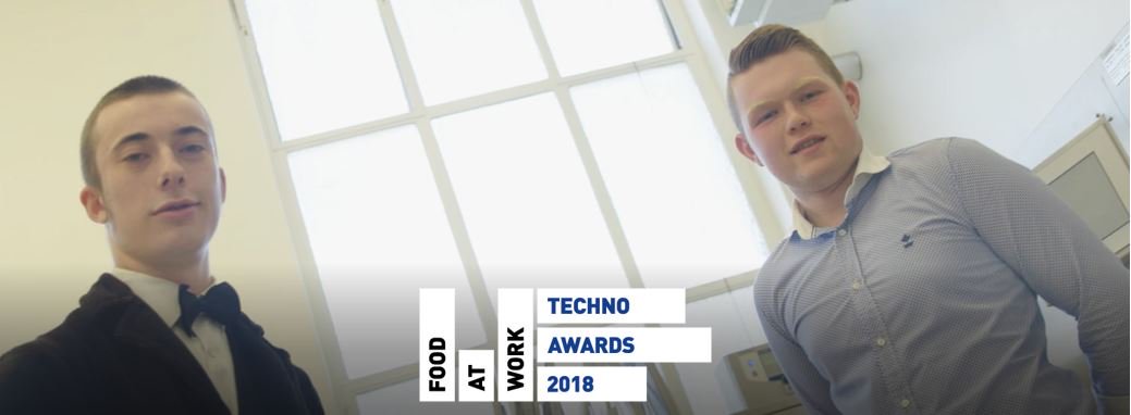 De tweede prijs in Food At Work Techno Awards voor technische oplossingen bij een voedingsbedrijf gaat naar een team van het Emmaüsinstituut uit Aalter, voor hun automatische vernevelingsinstallatie bij @FrieslandCampina #StudentAwards #FoodAtWorkDays