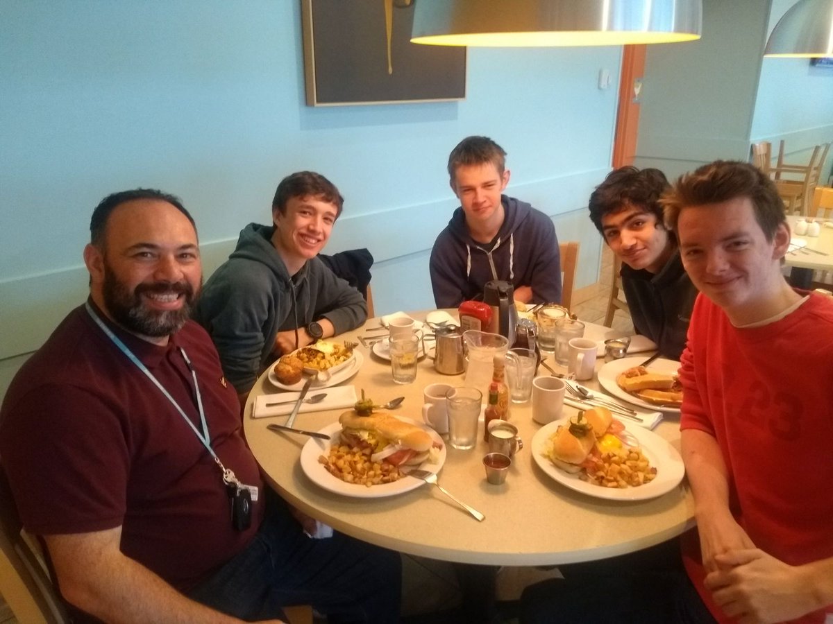 Had our first breakfast in America at wild eggs cafe! 🇺🇸 
Don't think we'll need any more food all week!