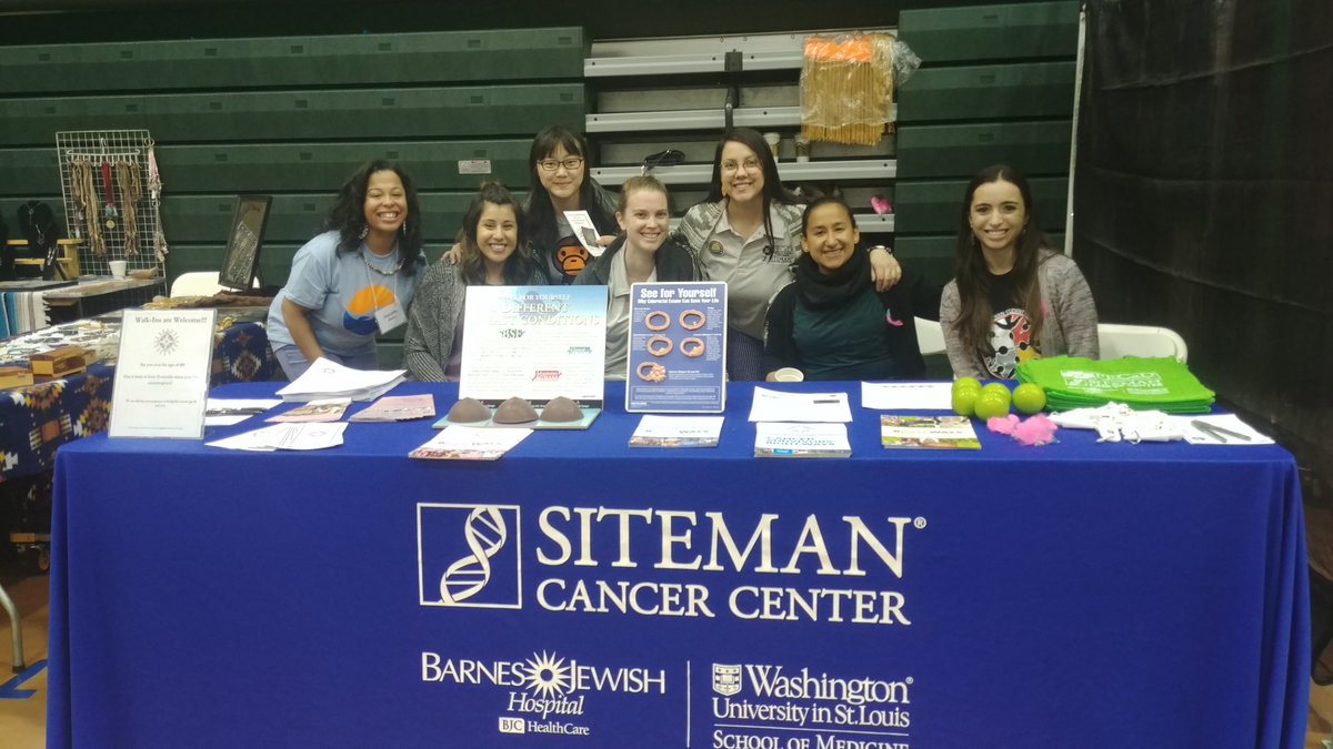 WUSTLphs's tweet photo. Check us out at the PECaD Pow Wow! We screened 11 women and had a great experience! @SitemanCenter #Cancerprevention #PECaD https://t.co/GirwwhexrG