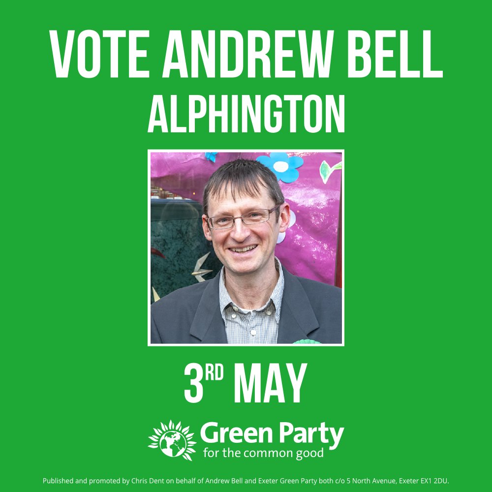 exetergreens's tweet photo. A highly committed transport campaigner @aw_bell co-led the successful 20mph campaign in Alphington. He negotiated the £1 #childaddon with @StagecoachSW and is fighting to stop it being axed.
Full profile and candidates list: https://t.co/e4kTTe03e4
#VoteGreen2018 https://t.co/59htIE4zWV