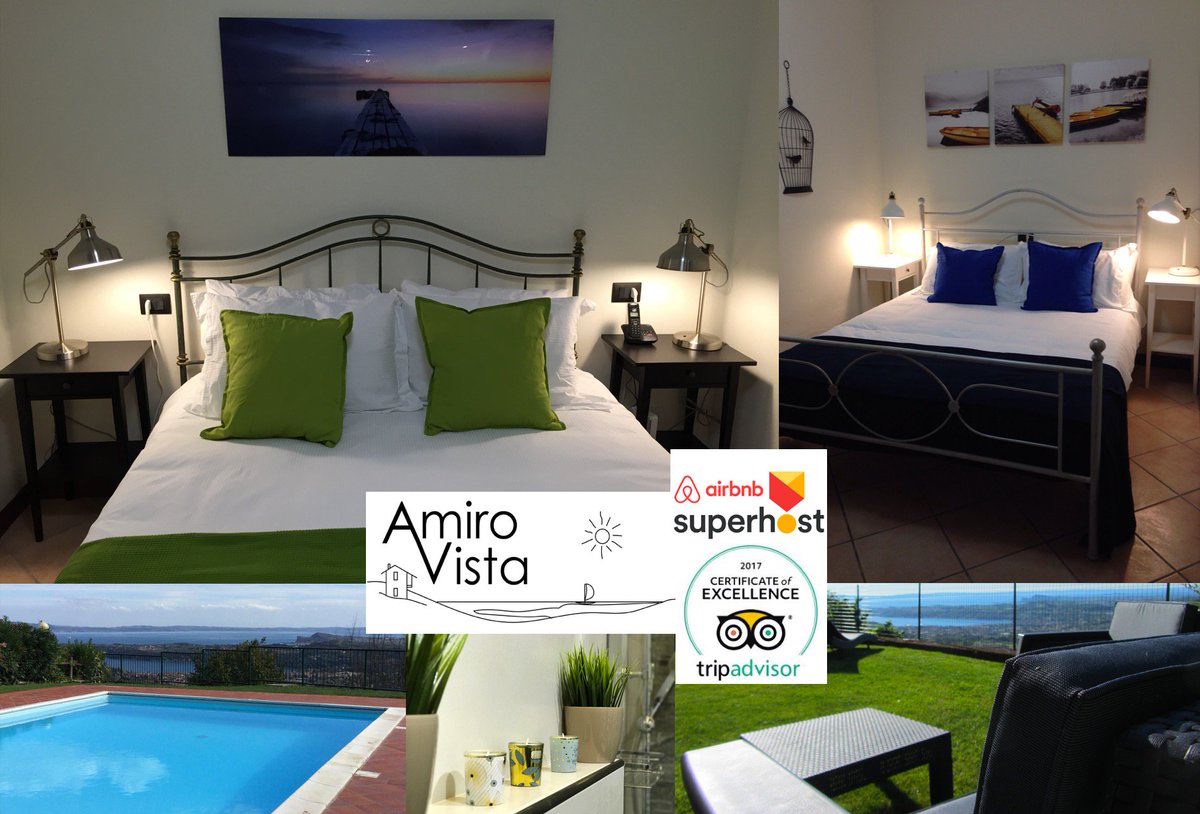 <a href="/AmiroVista/">AMIRO VISTA, Lake Garda</a> gained <a href="/Airbnb/">Airbnb</a> 's #superhost status 3yrs running and a #CertificateOfExcellence from <a href="/TripAdvisor/">Tripadvisor</a> &amp; <a href="/holidaylettings/">holidaylettings</a>.
Spend your #holiday time in #Italy by the #beautiful #LakeGarda: enjoy authentic #Italian experiences with us.
AMIROVISTA.COM 
#TravelTuesday