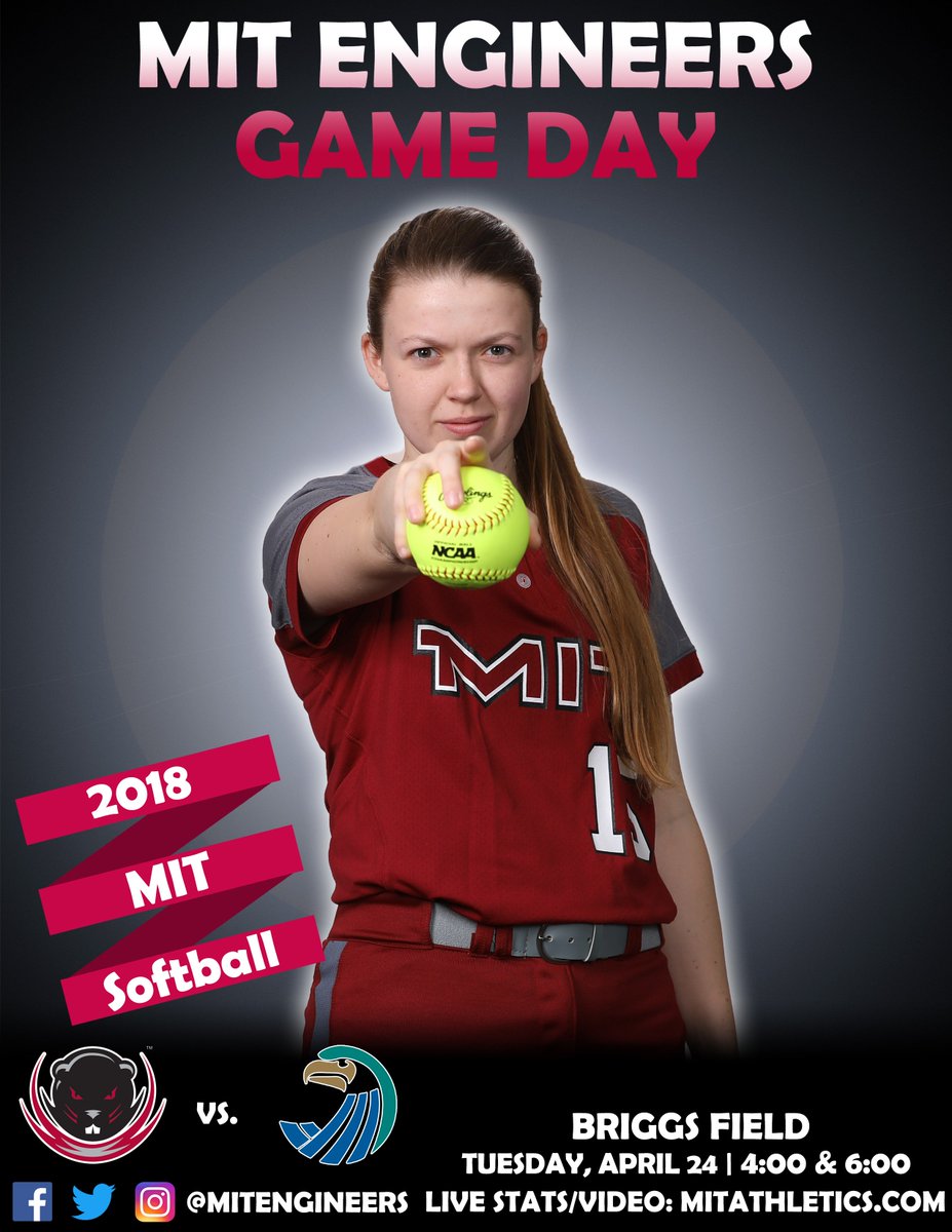 MITAthletics's tweet photo. It's #GAMEDAY for @mitsoftball as they host Salve Regina in a non-conference doubleheader on Briggs Field today at 4:00 pm! Check out the digital program here - https://t.co/i6eg5MfDPl, or follow along with live stats/video here - https://t.co/difCocGjJC #RollTech https://t.co/P2uuyyphfs