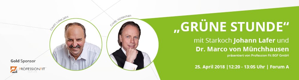 Messe_Stuttgart's tweet photo. Erlebt morgen auf der #CHCD18, die perfekte Symbiose aus gesundem Lifestyle &amp; motivierendem Mindstyle! 😊 Mit dabei: Starkoch Johann Lafer &amp; Dr. Marco von Münchhausen 😍🎉 https://t.co/5fXLTIqYFM #MesseStuttgart https://t.co/kINJZjUwGo
