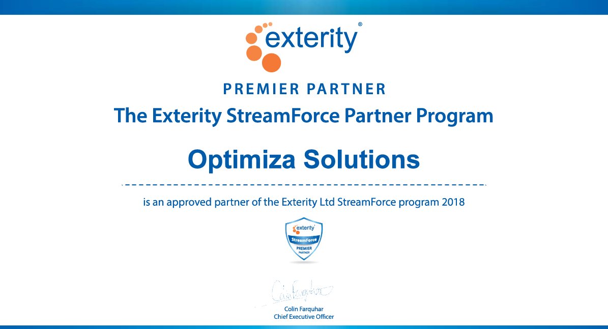 OptimizaME's tweet image. Proud of our @Exterity Premier #partnership to help customers integrating TV &amp;amp; video into all aspects of their #visual_communication strategy