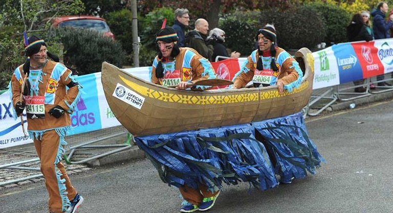 SpudHeadRunning's tweet photo. #tbt 2016 'Fundraising Grandfather's marathon success in canoe' - 5 hrs 24m, along with his canoe team, Richard Johnson (nephew) and Simon Smith to raise in excess of £3,000 for The Children's Trust. #londonmarathon #boatlife https://t.co/xtAKLkuODd