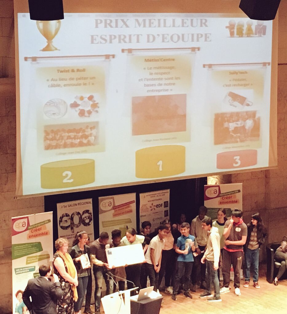 Alliance_edu_uw's tweet photo. ON A EU LE PRIX DU MEILLEUR ESPRIT D’ÉQUIPE !!! Une très très belle manière pour les jeunes (seule équipe de 4ème) en compétition, de terminer cette découverte de l’entreprise ! #fierté #DéfiJeunesse https://t.co/3ZLSmRAWjw