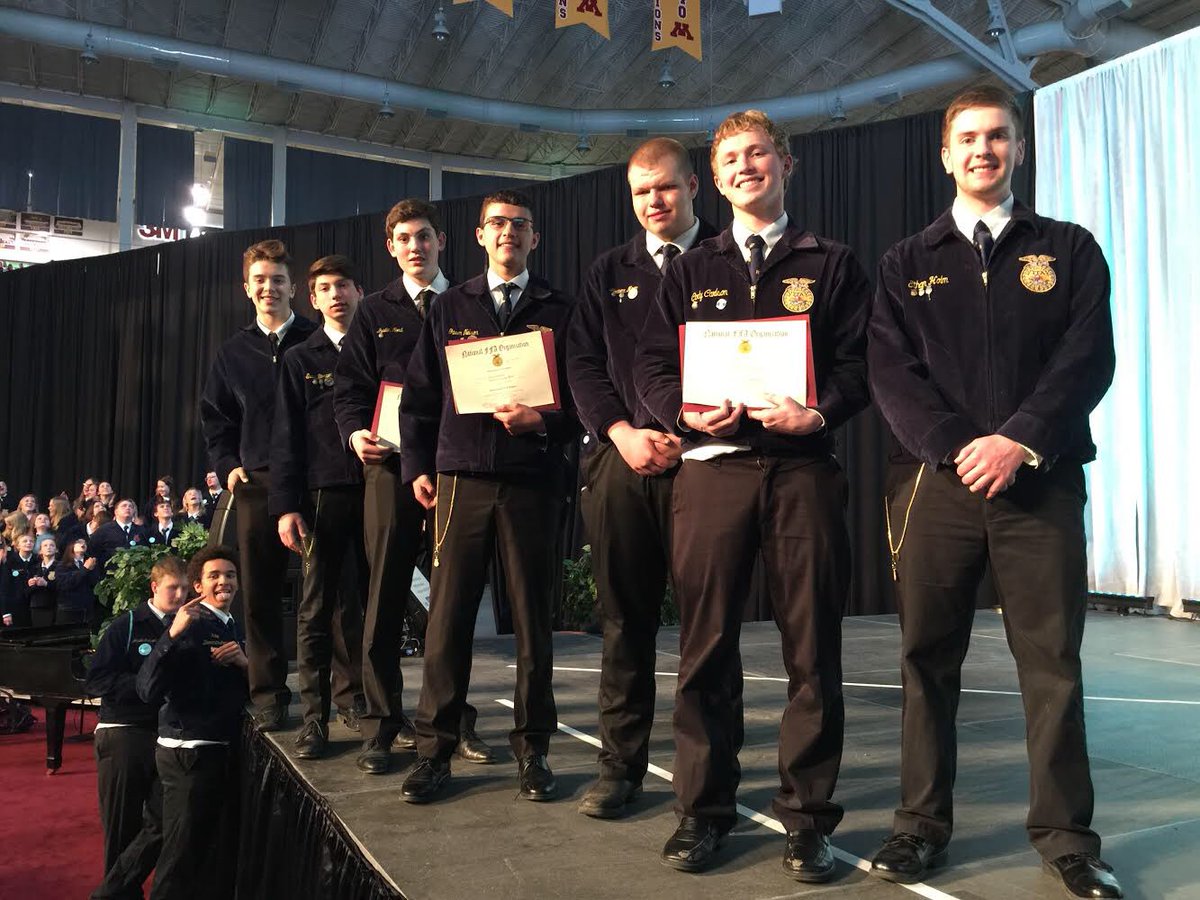 NCWActivities's tweet photo. Norman County West had seven students receive their State FFA degrees at the state convention. #proud #foreverapanther #ffa #statedegrees https://t.co/x9iwWhJKqd