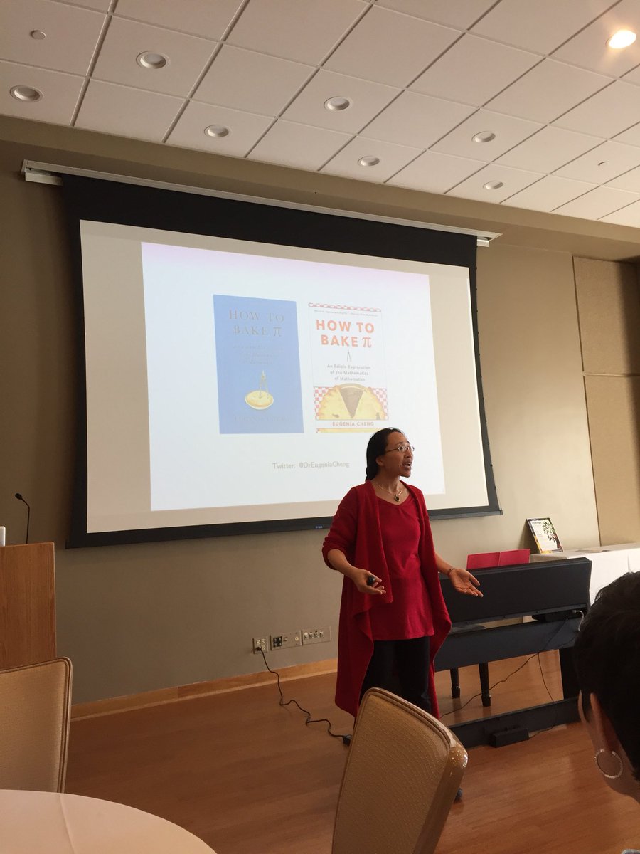 SheriAlonso31's tweet photo. So excited to hear @DrEugeniaCheng #87Fest https://t.co/zSnQcFZK6y