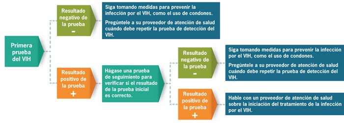 infoVIH_NIH's tweet photo. Siga este diagrama y aprenda sobre las diferentes pruebas de detección del #VIH. https://t.co/udUY2GKr6e https://t.co/x6TgCW1VUV