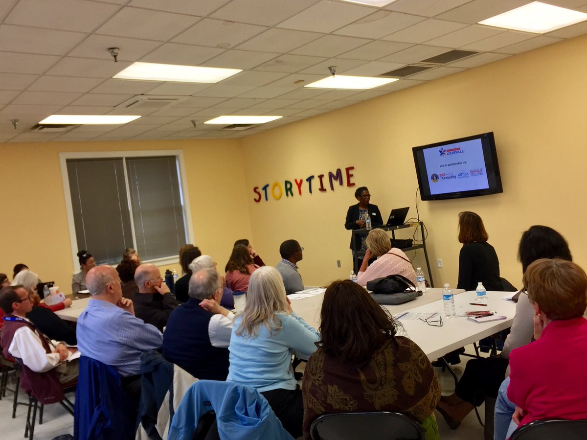 AARPKY's tweet photo. Jeffersontown residents are actively engaged this morning in listening session #7 of 8 of the Age Friendly Lousville initiative. We are listening! https://t.co/oTdXJHIItB