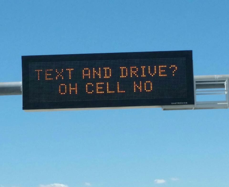Stalkerradar's tweet photo. #justdrive Text and drive? Oh cell no! #coptrax #stalkerradar https://t.co/FauBgxGFC9