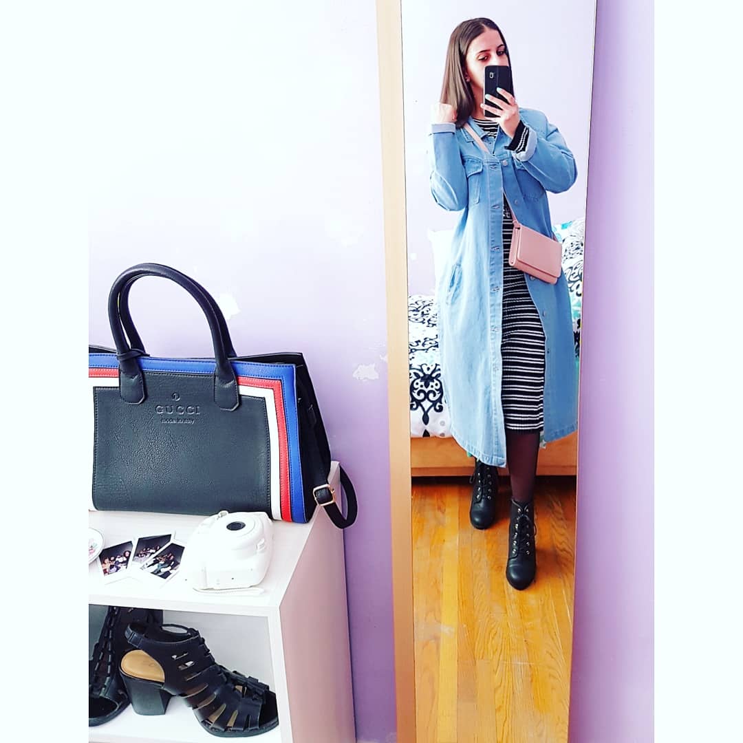 BarbaraBorrell2's tweet photo. #OOTD #fashion #mirrorselfie #denim #dress https://t.co/uLZfUlUMXr