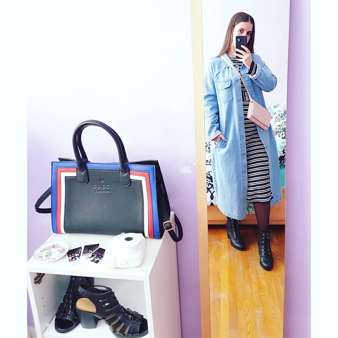 BarbaraBorrell2's tweet photo. #OOTD #fashion #mirrorselfie #denim #dress https://t.co/uLZfUlUMXr