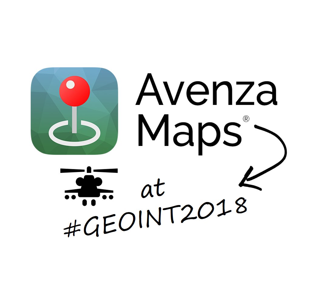 AvenzaMaps's tweet photo. Did you see our @avenzamaps flyer this morning at the #GEOINT2018 morning session? Our app is available to all DOD and IC personnel at no cost through @IGAPP_GEOApps, including all the maps in our Map Store. https://t.co/MH2xOQrp4b  #IGAPP #GEOINT https://t.co/NXl2i9iFba
